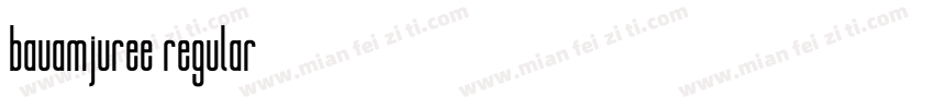 bauamjuree regular字体转换